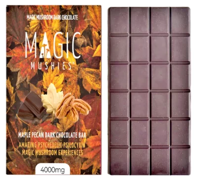 Magic Mushroom Maple Pecan Dark Chocolate Bar 4000mg