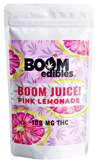 boom juice pink lemonade 100mg THC