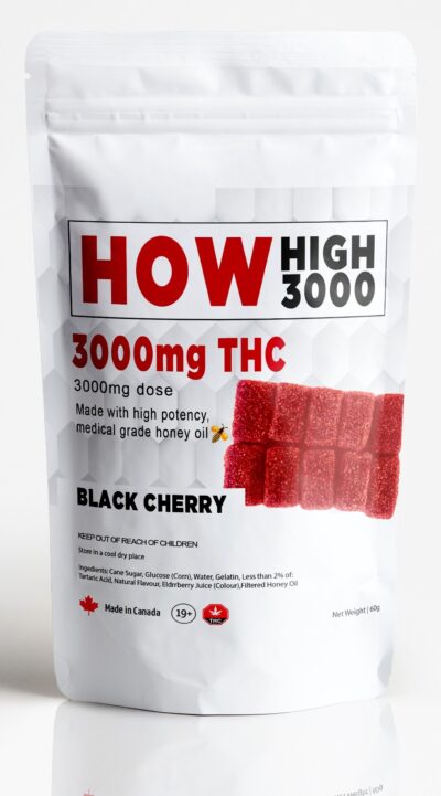 How High Gummies | Black Cherry | 3000mg THC