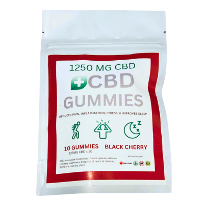 1250mg Black Cherry CBD Gummies