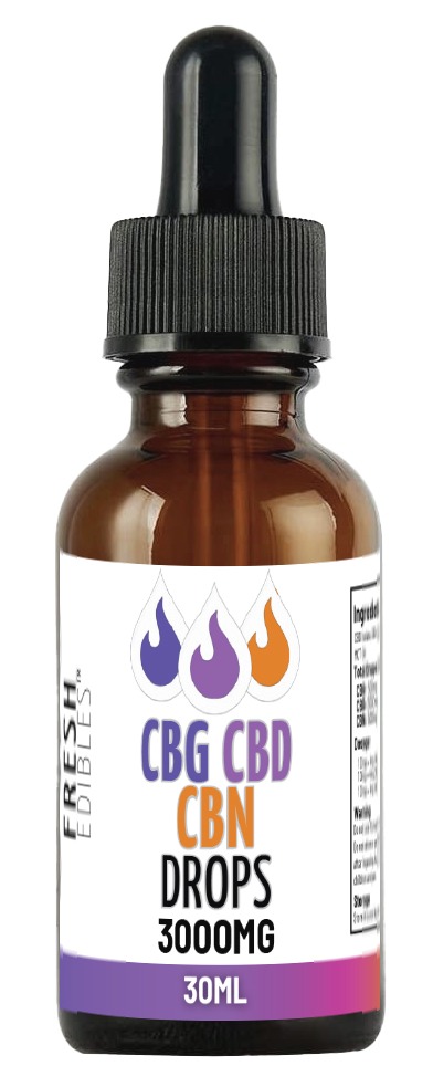 Fresh CBG CBD CBN Drops - 3000mg