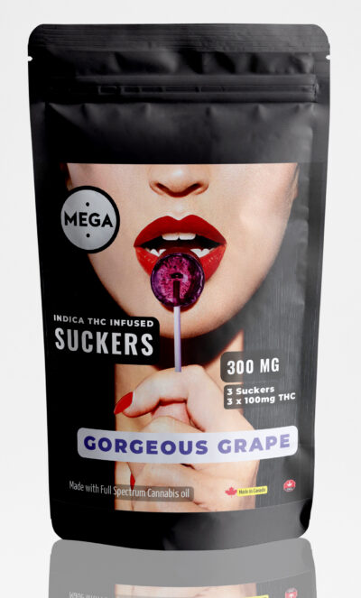Gorgeous Grape Sucker Lollipops | 100mg x 3 | 300mg THC