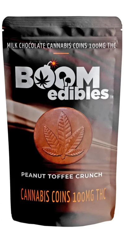 Cannabis Coins Peanut Toffee Crunch | 100mg THC