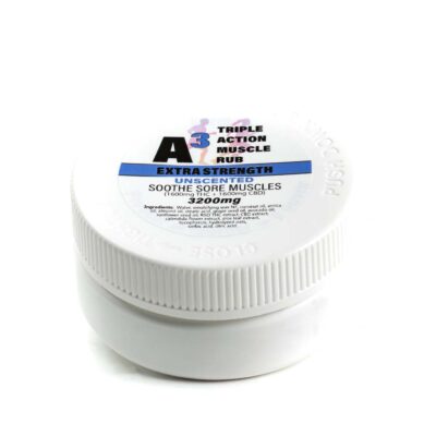A3 Triple Action Muscle Rub | Unscented Extra Strength | 3200mg
