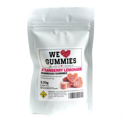 We ❤ Gummies | Strawberry Lemonade | Mushroom Hearts 3.33g