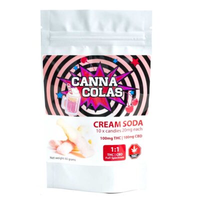 Canna Colas Cream Soda 1:1 | 100mg THC : 100mg CBD