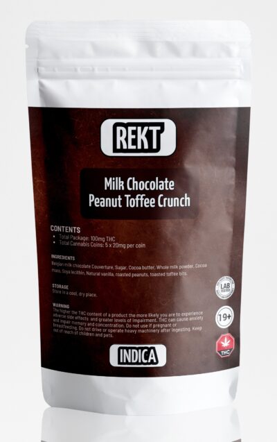 Cannabis Coins Peanut Toffee Crunch | 100mg THC - Image 2