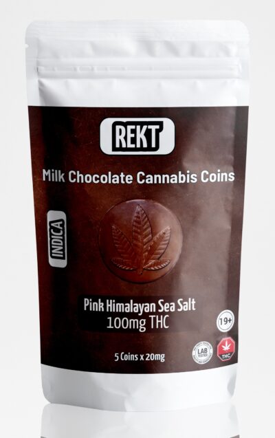Cannabis Coins Himalayan Pink Sea Salt | 100mg THC