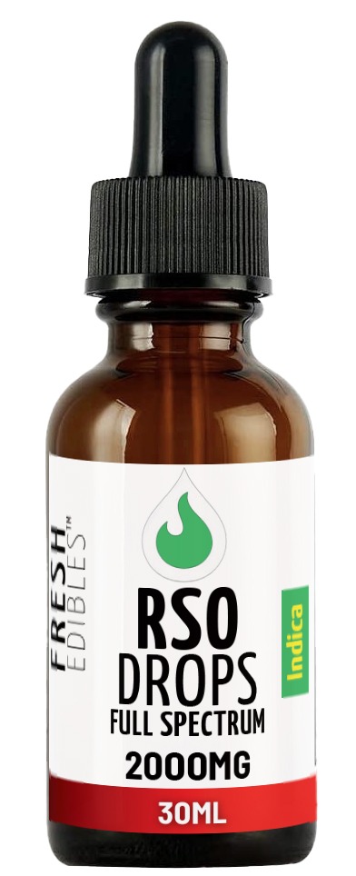 Fresh Edibles Full Spectrum Indica RSO Drops 2000mg THC