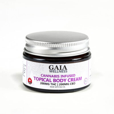 Gaia Wellness | Unscented Topical Body Cream | 1:1 200mg THC + 200mg CBD