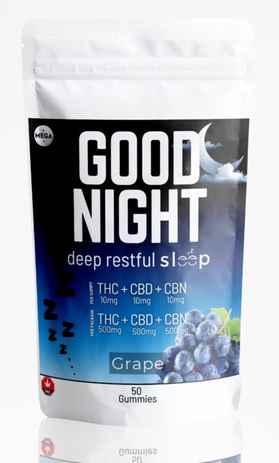 Good Night Gummies THC CBD CBN - Grape - (50 Pack)