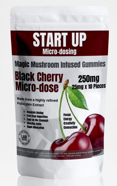 Startup Black Cherry Microdose Gummies 250mg