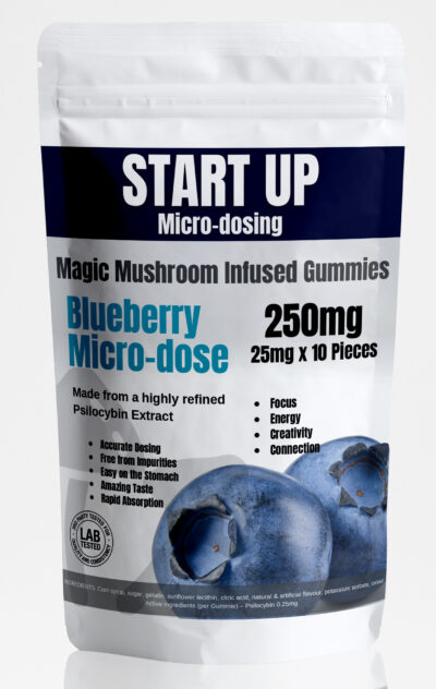 Startup Blueberry Microdose Gummies 250mg