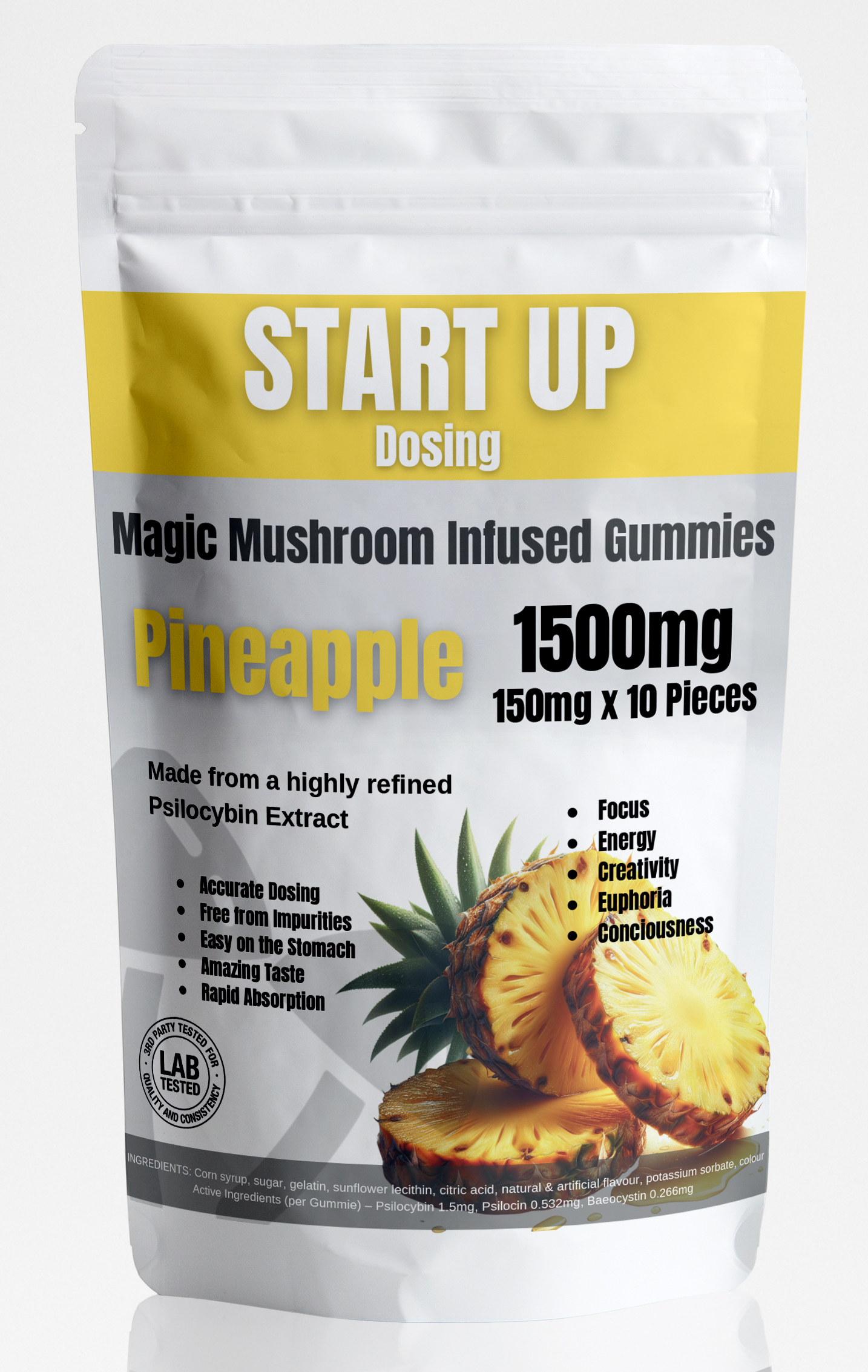 Startup Pineapple Gummies 1500mg