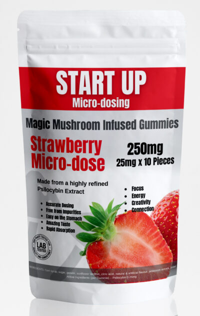 Startup Strawberry Microdose Gummies 250mg