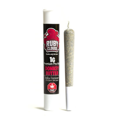 Ruby Clouds | 1g Premium Pre-Roll | Donkey Butter | Indica