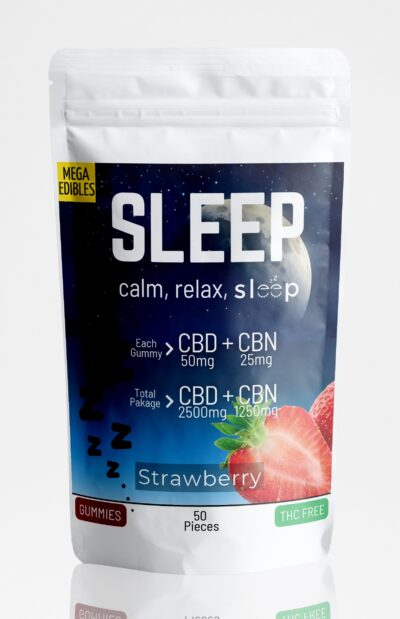 Sleep Gummies CBD & CBN - Strawberry - (50 Pack)