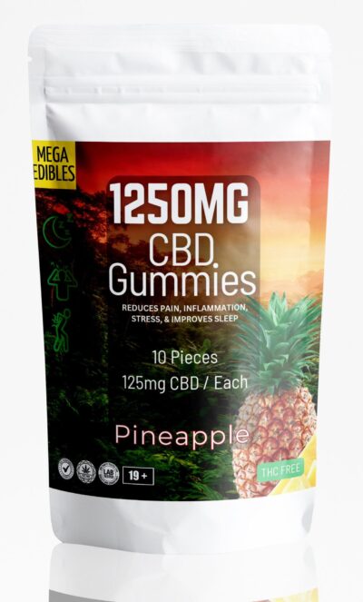 1250mg CBD Pineapple Gummies